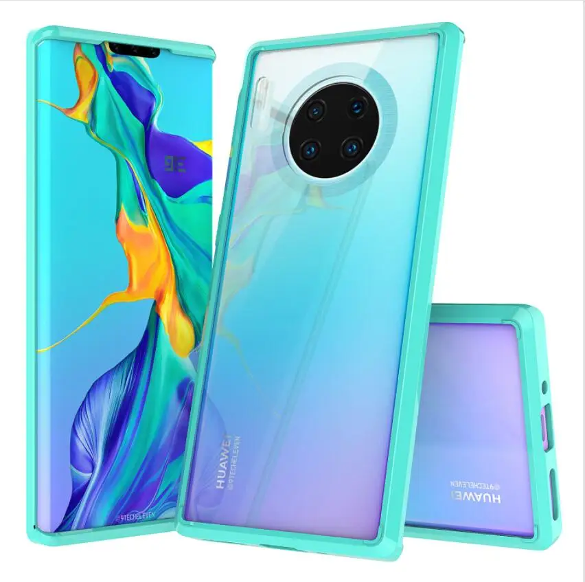 Прозрачный акриловый + ТПУ чехол накладка 200 шт./лот для Huawei Mate 30 30Pro 30Lite P30 P30Pro P30Lite