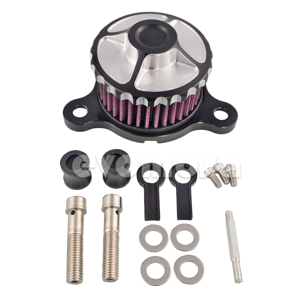CNC Air Filter Motorcycle Intake Filter System Kit Air Cleaner For Harley Sportster XL883 XL1200 1991 1992 1993