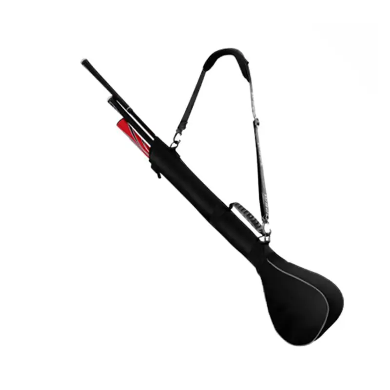 Светло-серый Foldable Golf Gun Bag Capacity 3 Club Mini Soft Bag Men and Women Shoulder Club Bag M7DC - Цвет: Светло-серый