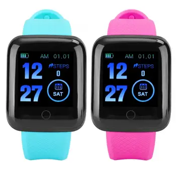 

1.3 Inch Screen Smartwatch Heart Rate Blood Pressure Monitor USB Charging Bracelet Wristband with Built-in Battery