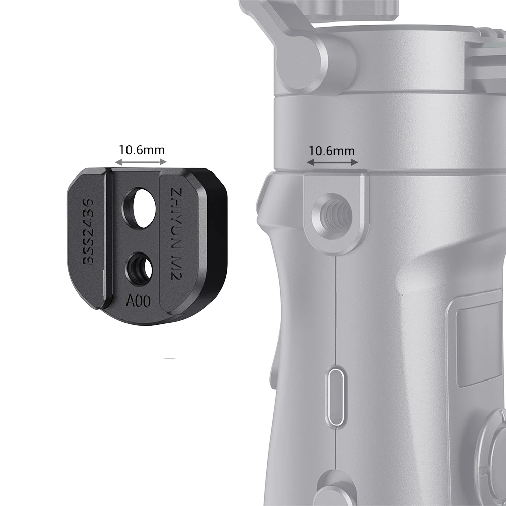 SmallRig аксессуар Монтажная пластина для Zhiyun-Tech CRANE-M2 БЫСТРОРАЗЪЕМНАЯ мини-пластина с 1/4 резьбовыми отверстиями-2436
