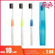 Ультратонкая зубная щетка с тысячами щетинок, Мягкая зубная щетка из бамбукового древесного угля для ухода за полостью рта, зубная щетка для чувствительных десен