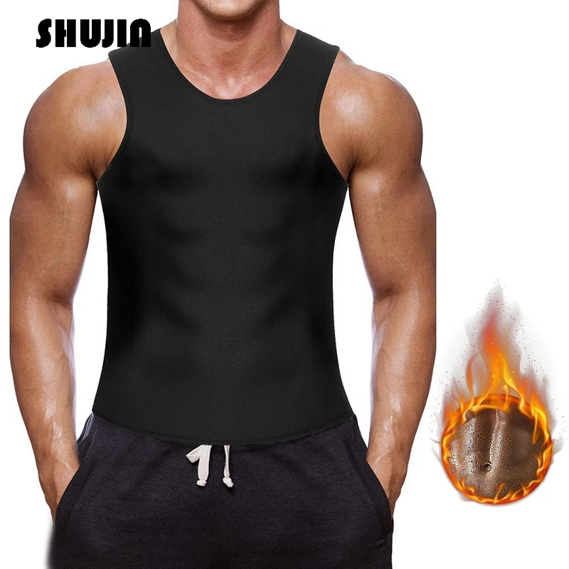 SHUJIN, мужской спортивный жилет, спортивный, для похудения, на молнии, неопреновый корсет, для спортзала, фитнеса, спортивная одежда, новинка, мужской спортивный жилет на молнии, корсет