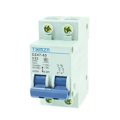 

AC 400V 32A 2 Poles 2P Overload Protection MCB Mini Circuit Breaker