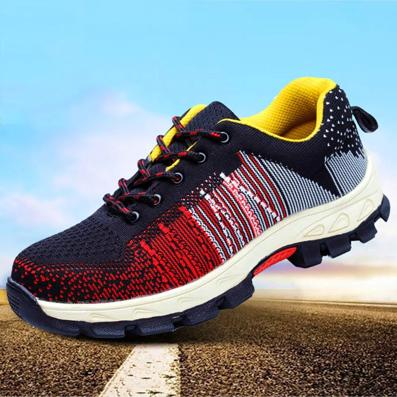 Горячая унисекс защитная обувь дышащая сталь носок Открытый Пешие ...