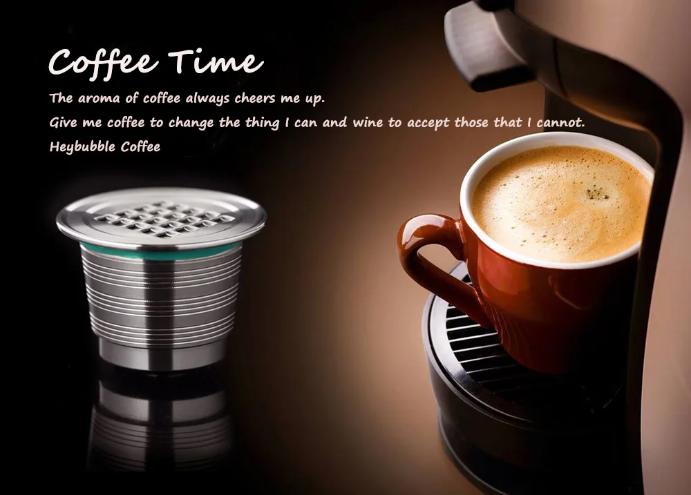 Нержавеющая Сталь Nespresso многоразового использования Inox капсула Crema эспрессо многоразовый фильтр чашка Inoxidable Кофе Pod Taza