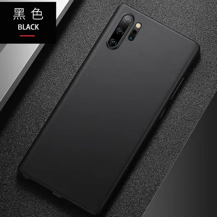black Для samsung Galaxy Note 10 Чехол Мягкий матовый ТПУ тонкий прозрачный защитный чехол для samsung note 10 plus note10 pro - Цвет: black