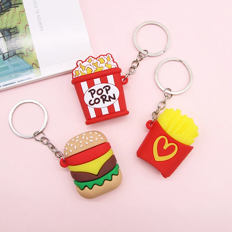 3PCS 1 упаковка мультфильм мягкий ПВХ Единорог брелок резиновый 3D милый животное солнце брелок в виде цветка брелок для ключей детская игрушка брелок подарок - Цвет: 3PCS