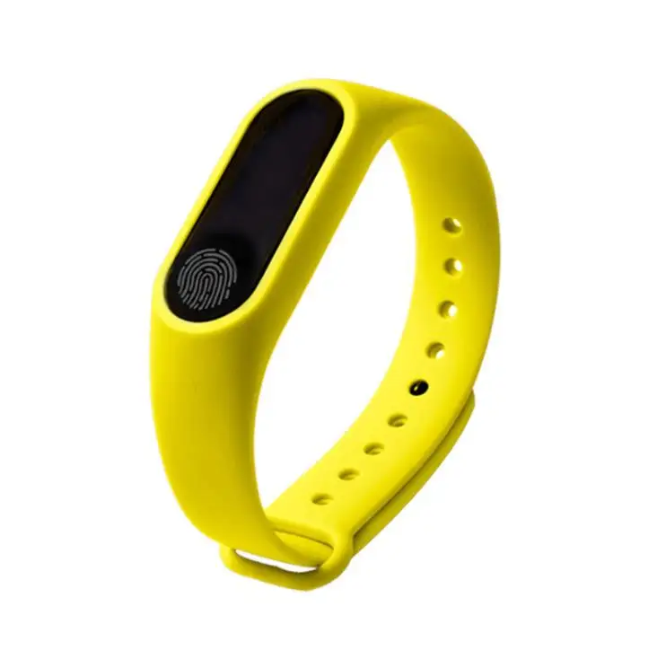 Водонепроницаемый браслет M2 смарт-браслет сердечного ритма спортивный браслет «Умные» часы фитнес-трекер электронные часы Шагомер - Цвет: Цвет: желтый