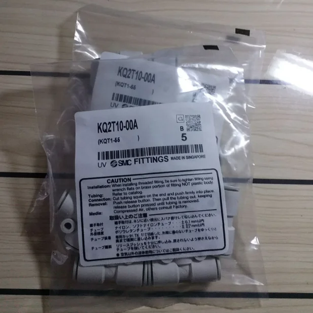 

1Bag/5pcs New SMC KQ2T10-00A Fittings