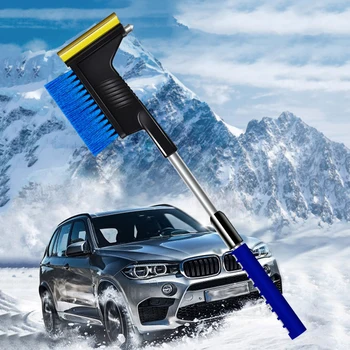 

Plastic Ice Scraper Car Winter Shovel Deicing Multifunctional Telescopic
