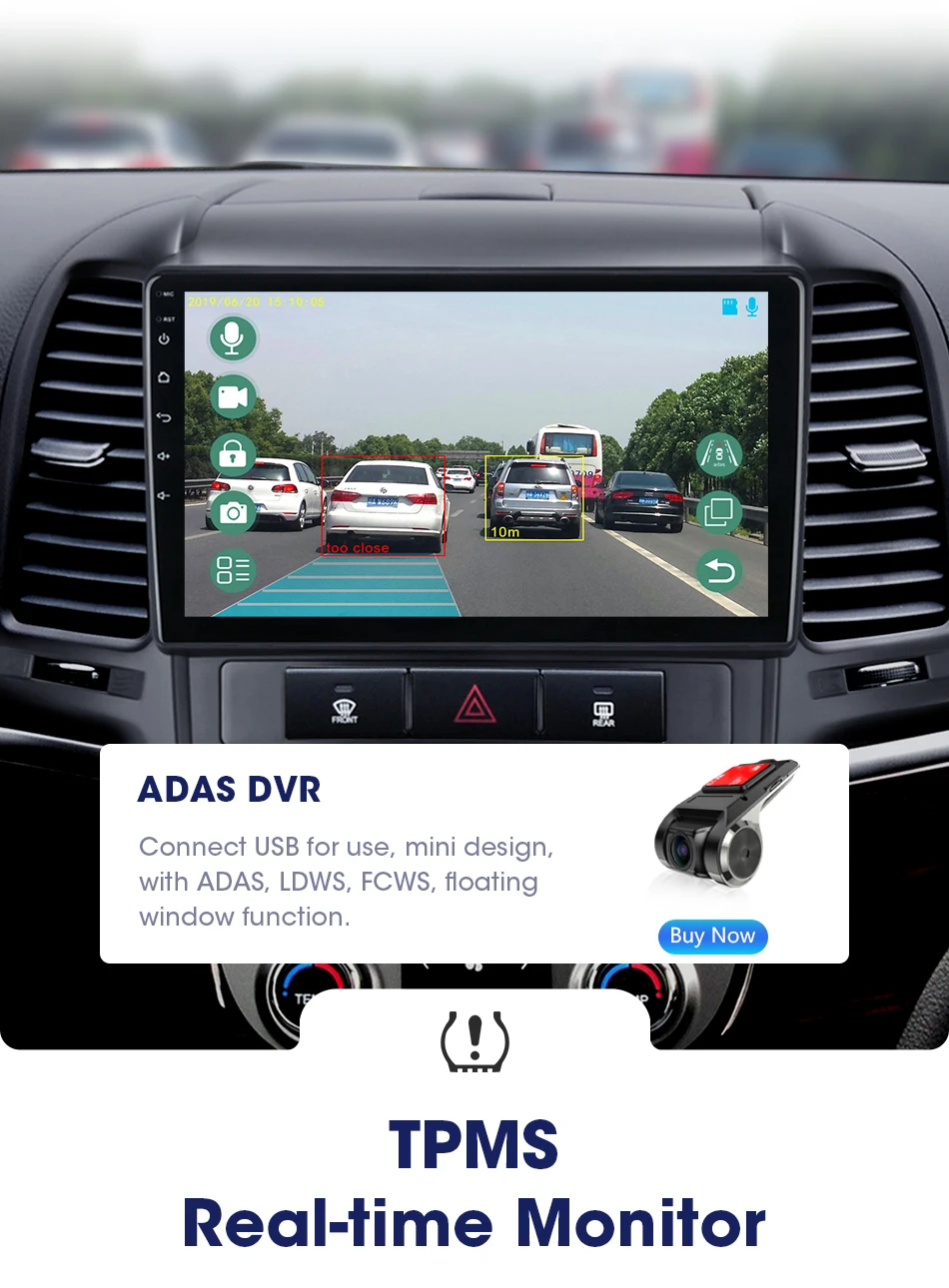 Android 8,1 " 2din автомобильный радио мультимедиа dvd-плеер gps навигация головное устройство для HYUNDAI SANTA FE 2 2006-2012 2G+ 32G головное устройство