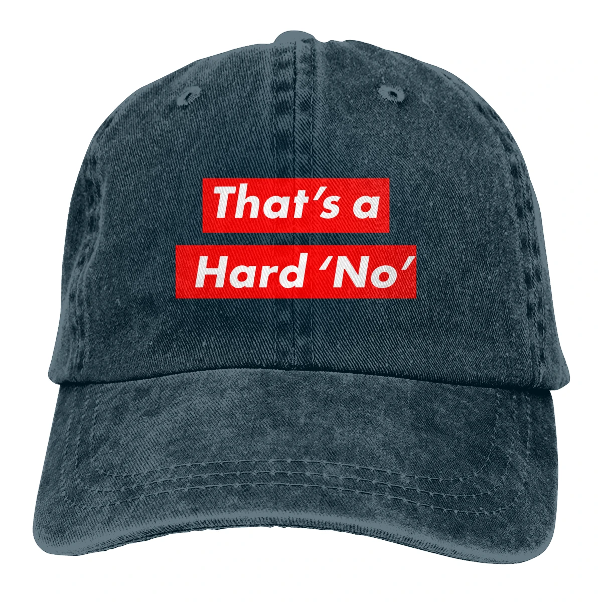 Это жесткая не Casquette черная унисекс Мужские Женские джинсовые бейсболка с ремешком кепки регулируемые Гольф папа шляпа