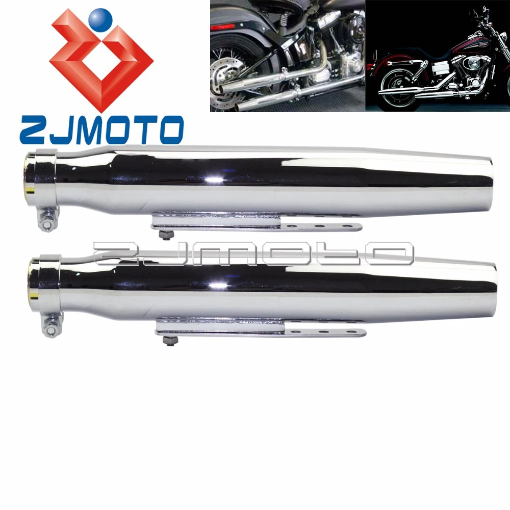 Silenciador universal de tubo de escape de motocicleta Cafe Racer para Harley Suzuki Honda Yamaha Suzuki Kawasaki cromo