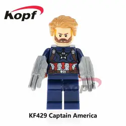 KF429 Супер Герои строительные блоки Железный человек Капитан Америка Мстители Бесконечность войны Outrider фигурки модель для детей подарок