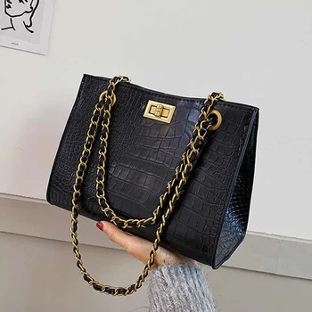 

New Luxury Handbags Women Bags Designer Stone Leather Chains Shoulder Bags Tote Ladies HandBag Crossbody Bags For Women 2020