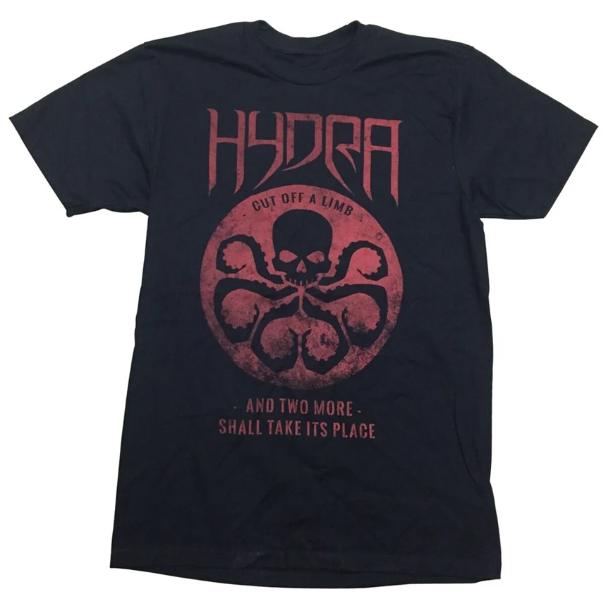 Hydra Symbol отрезать конечность Marvel Comics Премиум лицензионный для взрослых Футболка