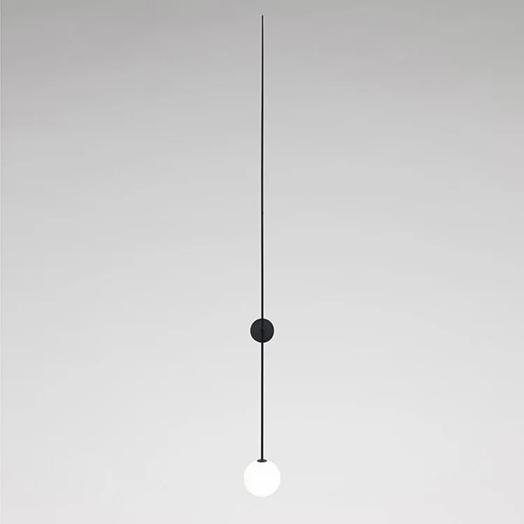 

Led wall lamp, glass ball wall and bathroom mirror designed in modern northern Europe