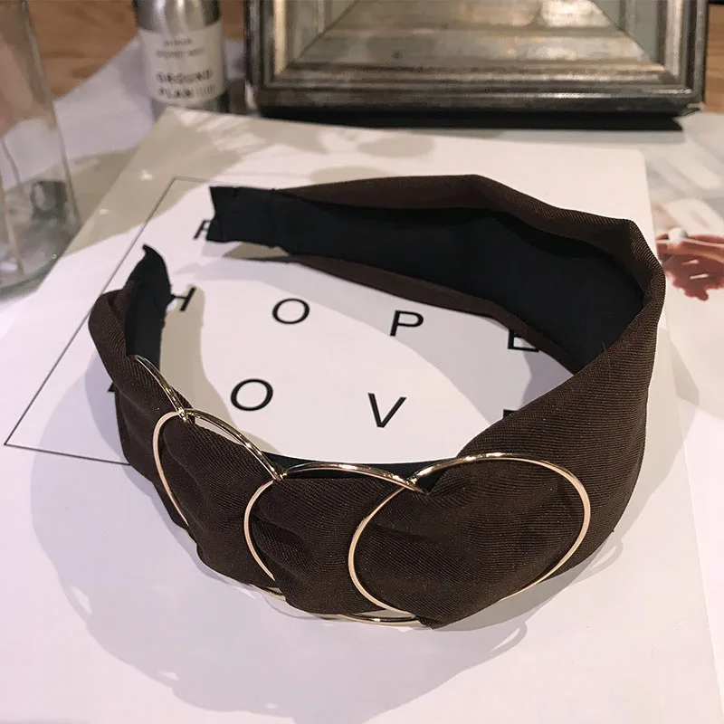 30 шт./Партия DIY мульти простые ткани золотой круг крест повязка на голову Сращивание широкая повязка для волос Инструменты для укладки аксессуар HA906