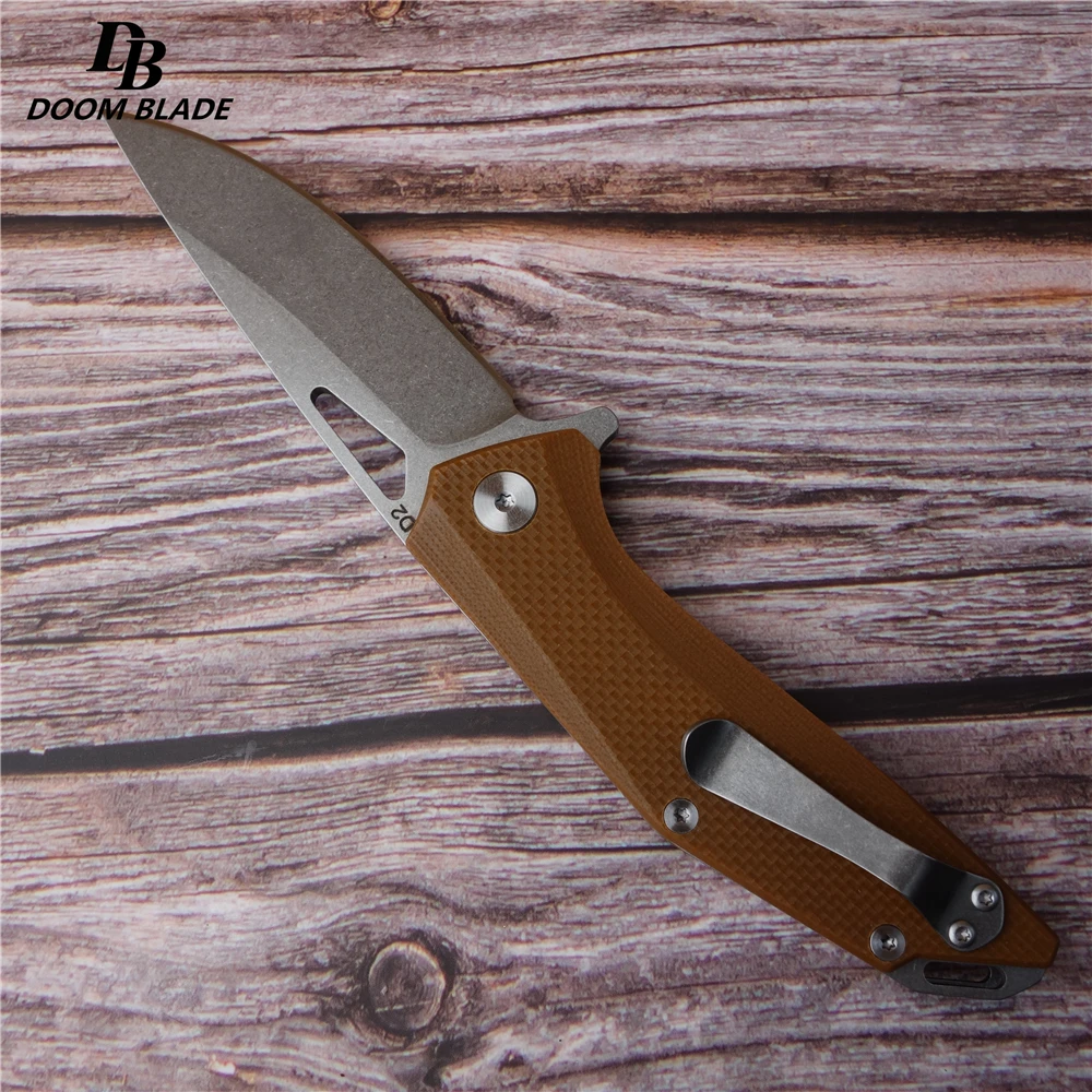 7," 60-61HRC D2 лезвия Ножи карманные складные ножи Открытый EDC нож G10 ручка Тактический Ручной инструмент