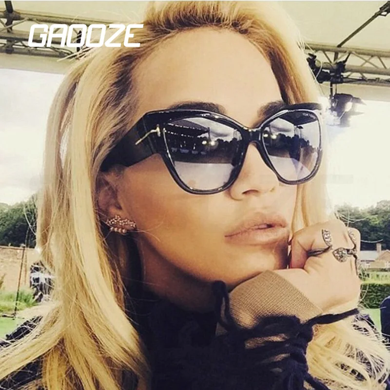 Солнцезащитные очки GAOOZE женские круглые модные роскошные брендовые винтажные