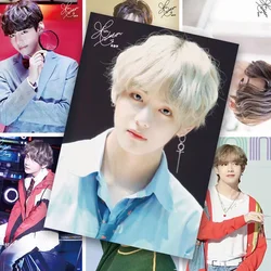 Affiches De groupe De idole coréenne mignonne 8 pièces/ensemble, esthétique De Kpop Bangtan Boys pour décoration De salon V JIMIN affiches murales Chambre 