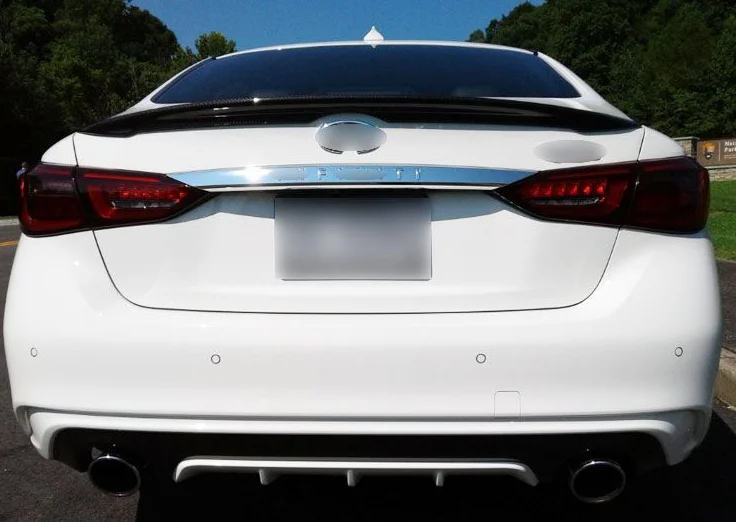 Спойлер для Infiniti Q50 Q50S спойлер для губ задний спойлер багажника из углеродного волокна задний спойлер для автомобиля Infiniti Q50 спойлер+ UP