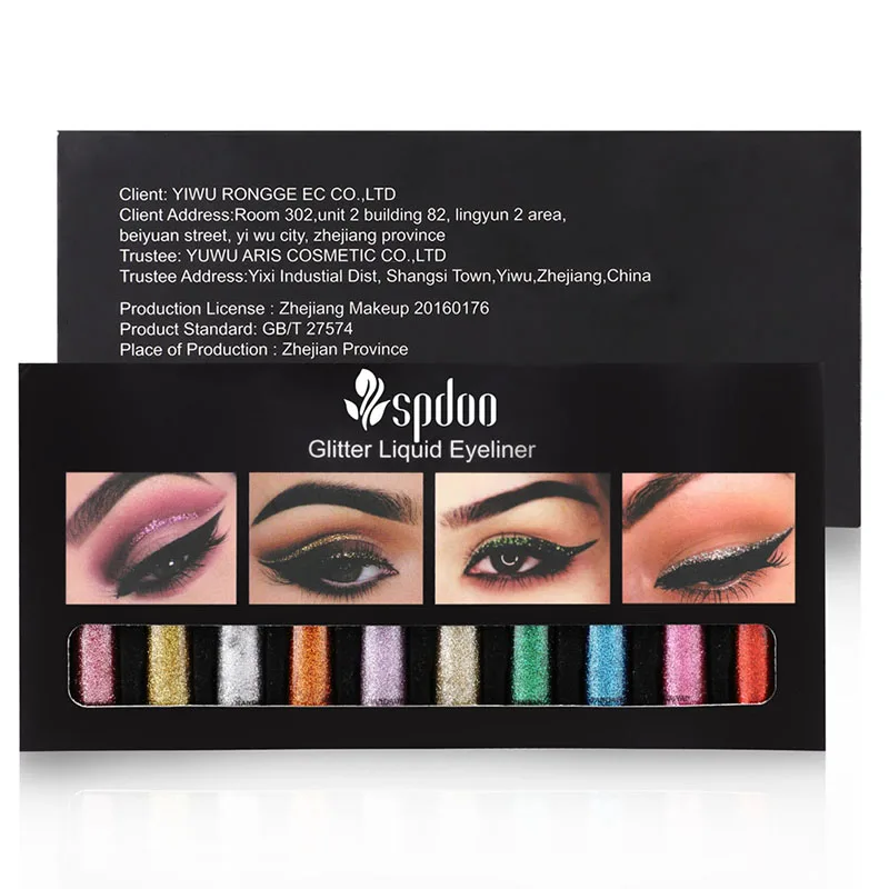 10 Color Glitter Liquid Eyeliner Waterproof Shimmer High Pigmented Silver Gold Metallic Colorful Eyeliner w 10 Color Glitter Liquid Eyeliner Waterproof Shimmer High Pigmented Silver Gold Metallic Colorful Eyeliner w