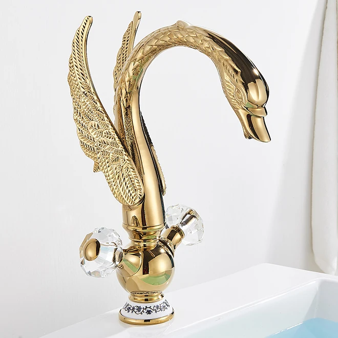 Swan Basin sink Faucet Bathroom Mixer Taps Swan Washbasin Faucets Tap