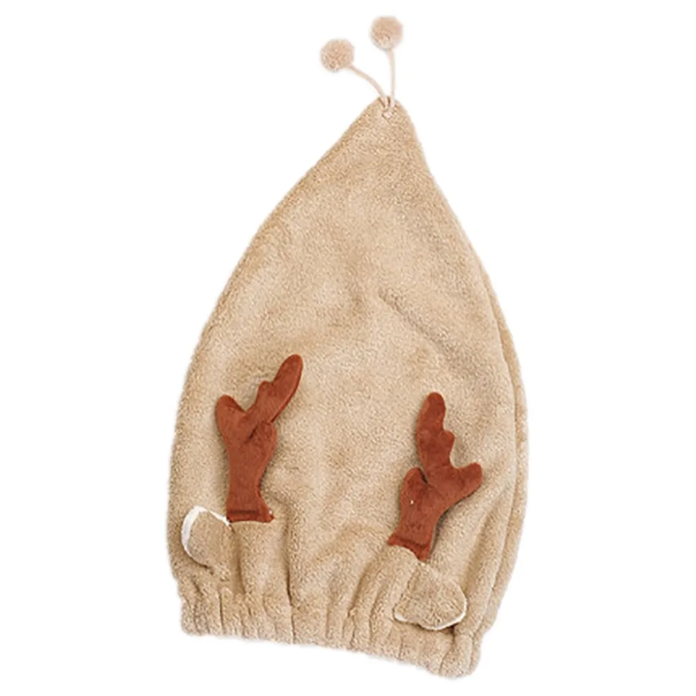 Cartoon Quick Hair Dry Towel Microfiber Hair Turban Quickly Dry Hair Hat Wrapped Towel Bathing Cap haar handdoek 5 Minutes#4C09