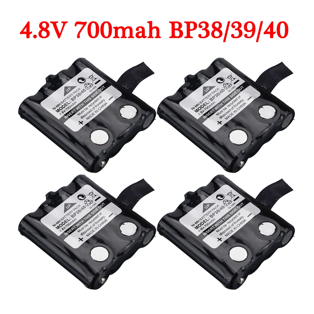 Batteria Ni-Mh Da 4.8V 700Mah Per Batteria Del Telefono Cordless Motorola Tlkr4 T4 T5 T6 T7 T8 Bp39 Bp40 Bt-1013 Gmr