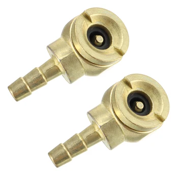 

uxcell Tire Air Chuck 1/4" Connector Brass Plating Tire Inflator Ball Shaped Foot Air Chuck Mini Air Compressor Tire Chuck