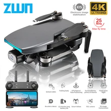 Zwn sg108 gps zangão com 5g wifi fpv 4k hd câmera dupla sem escova fluxo óptico rc quadcopter siga-me mini dron vs l108 ex5