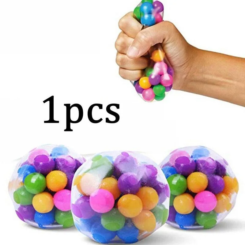 Bolas de estrés transparentes para niños, juguete para la salud artefacto divertido para aliviar el autismo, estado de ánimo, regalo de Navidad Durab, 1 Uds.