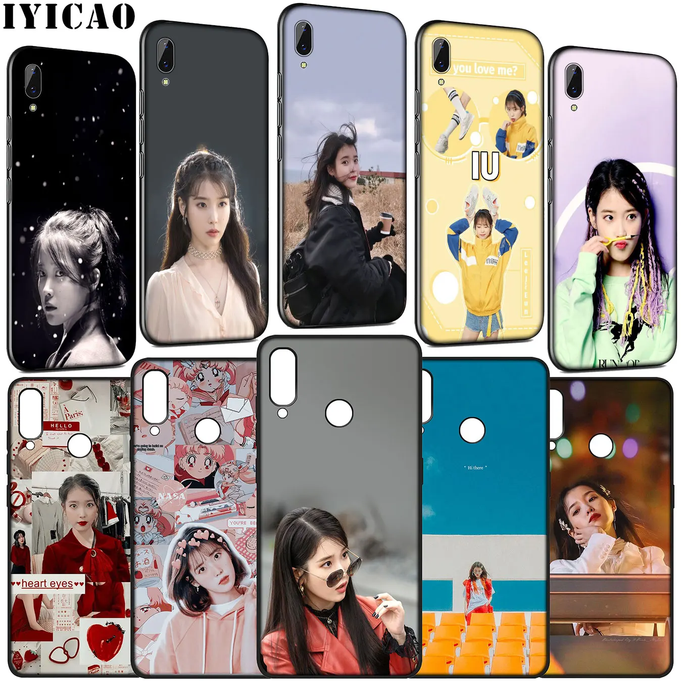 iu wallpaper POP Soft Phone Case for Huawei Y9 Y7 Y6 Prime 2019 2018 Honor 20 10 9 9X 8C 8X 8 Lite 7C 7X 7A Pro |