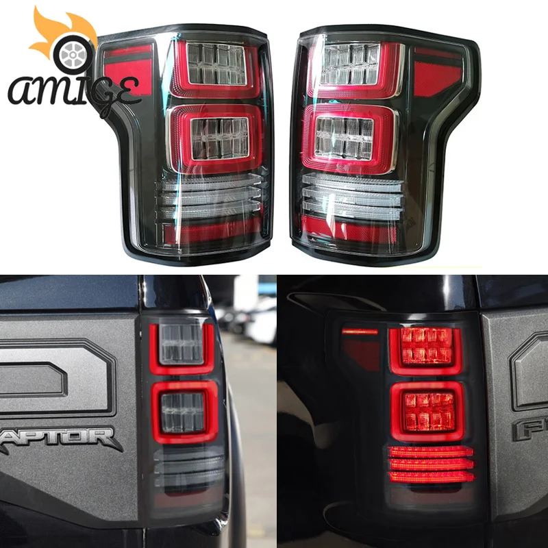 

Car LED Taillights Rear Fog Lamps For Ford F-150 F150 svt raptor 2015 2016 2017- 2019 Tail Light Back Lamp Brake Light Reflector
