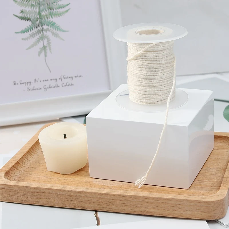 61/30m Environmental Spool Of Cotton Braid Candle Wick Core For DIY Oil Lamps Candle Making Supplies
