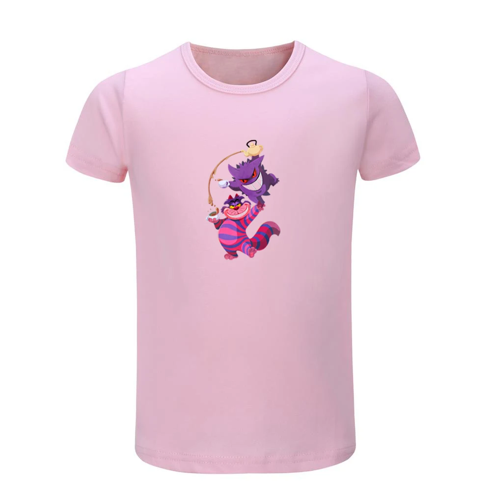 Милые детские футболки с рисунком Pokemon Pikachu Squirtle Charmander Bulbasaur Детские футболки с графическим принтом Рождественский подарок с короткими рукавами - Цвет: JeKP1259D