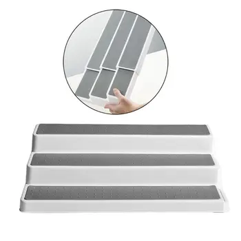 

3-Tier Spice Rack - Modern Design Waterproof and Non Skid Shelf Kitchen Organizer for Pantry Cabinet or Countertop Use