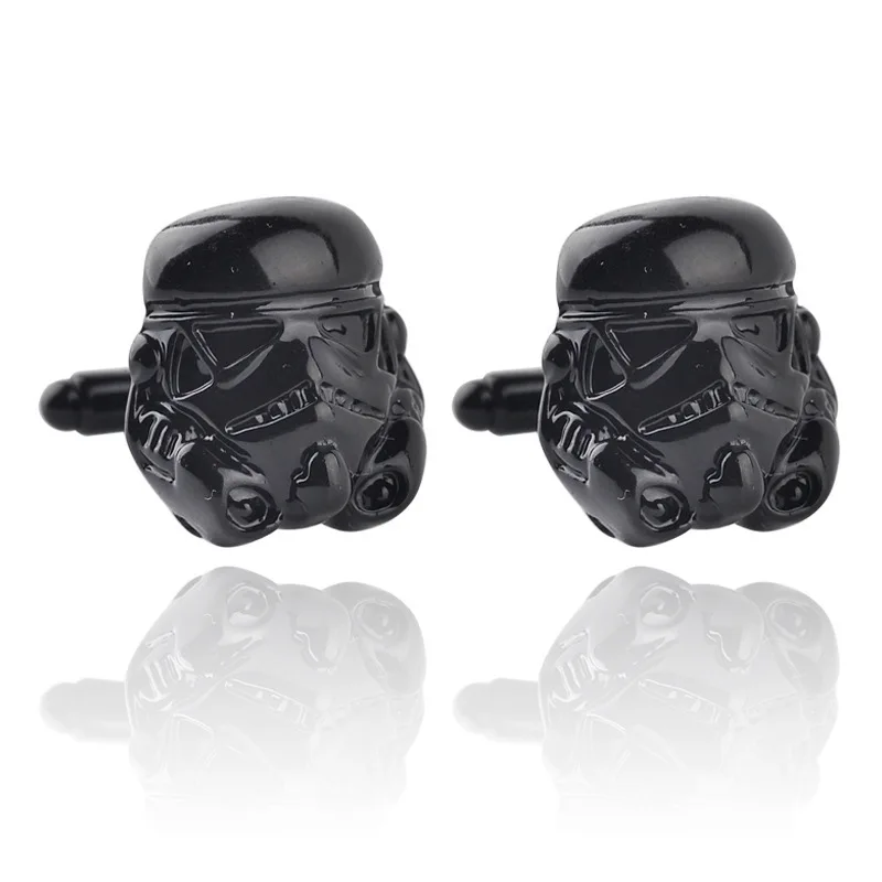 Star Wars Cuff Links Buttons Falcon Darth Vader Letter Tie Clips Alloy Shirt Cufflinks Men Jewelry Gift - Окраска металла: 03