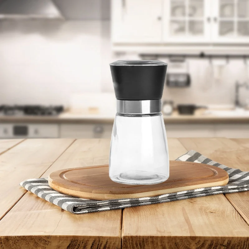 

Manual Pepper Grinder Manual Pepper Salt Spice Mill Grinder Seasoning for Kitchen Grinding Tools Stainless Steel+Glass