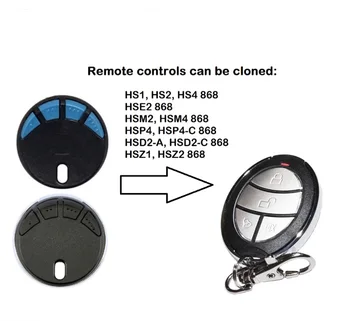

Duplicator remote for HSP4 868 /HSP4 868-C 868 MHz garage door remote control fixed code
