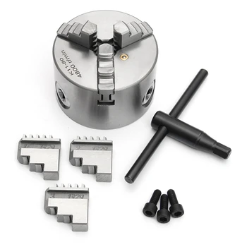 

3 Inch 3 Jaw Lathe Chuck K11-80 K11 80 80mm Manual Chuck Self-Centering Lathe Parts Diy Metal Lathe Accessories