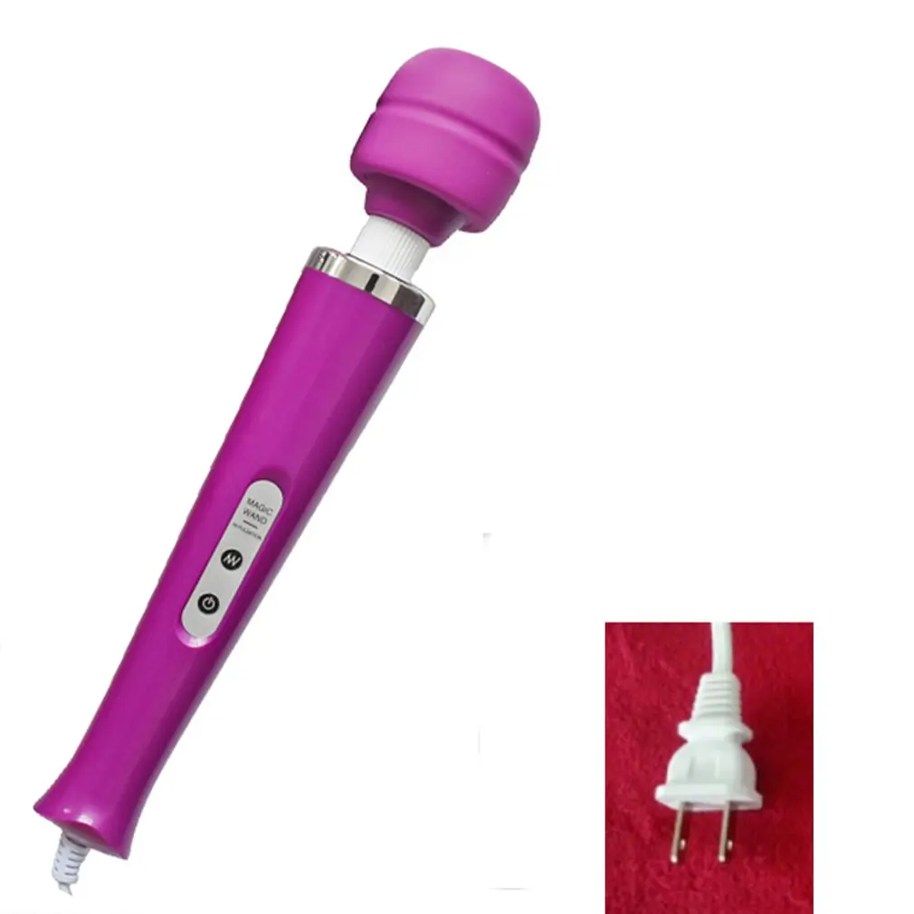 purple US plus 10 скоростей, волшебная палочка, массажер для ног, мощный вибрирующий массаж, вилка EU/US/UK, USB подзарядка, массажная палочка - Цвет: purple US plus