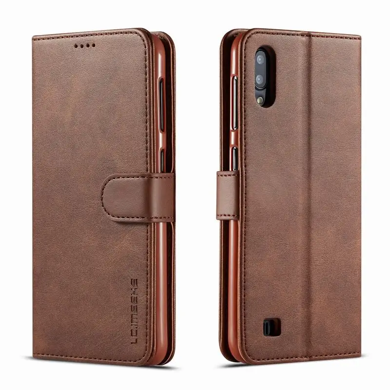 Luxury Vintage Leather Flip Wallet Phone Case with Magnetic Closure