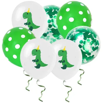 

15pcs/set 12inch Dinosaur Round Balloons Confetti Latex Balloons Baby Shower Birthday Party Decoration WB1851