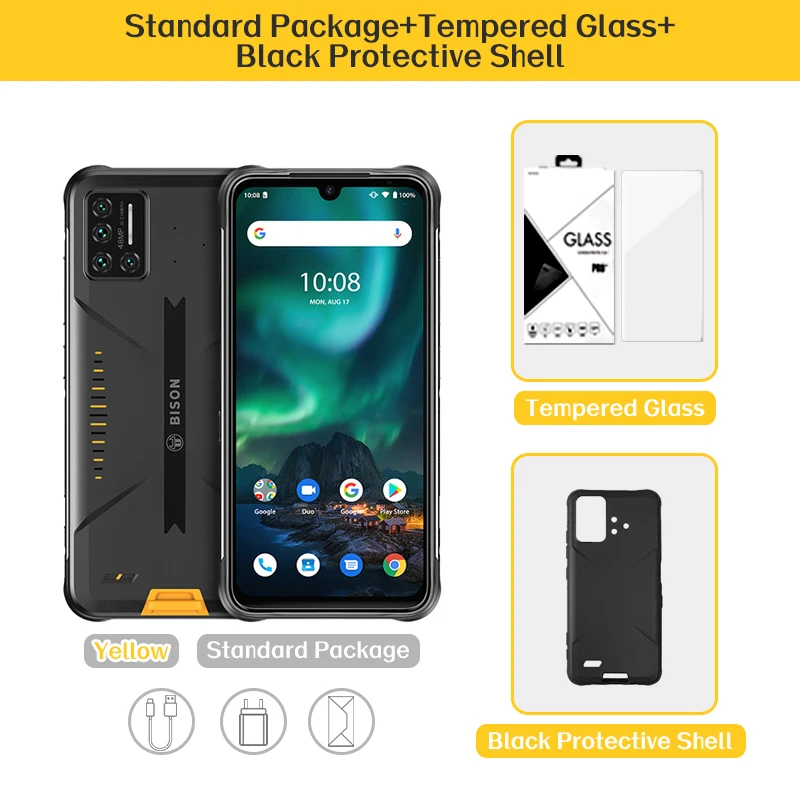 umidigi new phone UMIDIGI BISON 6GB/8GB+128GB NFC Global Version Android 11 IP68/IP69K Waterproof Rugged Phone 48MP Matrix Quad Camera 6.3" FHD+ best poco camera phone UMIDIGI