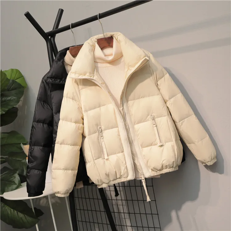 Tcyeek зимняя куртка-пуховик Для женщин толстые теплые сверхлегкие Белое пуховое пальто женский пуховик Парка на пуху Повседневная Верхняя одежда Hiver LW1722