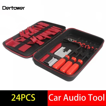 

24pcs Car Audio Tool Car Audio Tools 24 Sets Of Door Panel Buckle Cleaning Tools 3 Pieces + Key Ejector Tool Zipper Packaging
