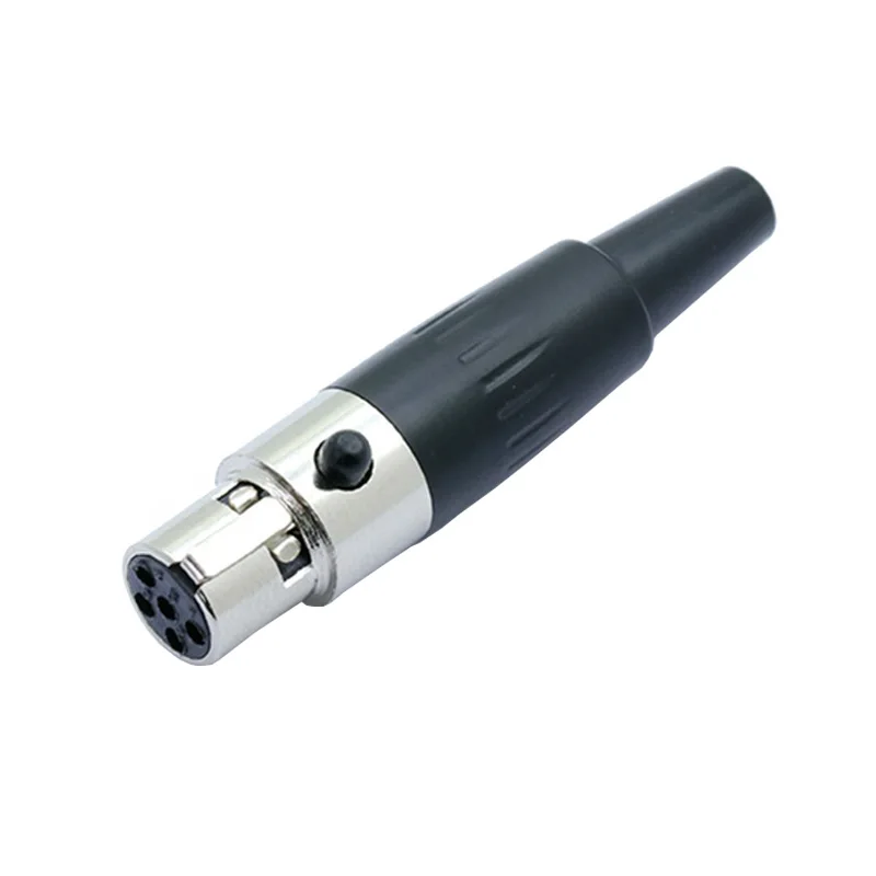 Female 5 Pin 10 шт./партия Мини XLR 3 4 5 Pin Мужской паяльник с вилкой микрофонный кабель провод разъем позолоченный маленький Микрофон XLR разъем Jack - Цвет: Female 5 Pin